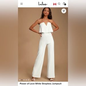 Lulu’s White Jumpsuit -  PERFECT FOR THE BRIDE!